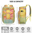 thumbnail image 2 of Artistic Natural Insulated Backpack Cooler - 20L Soft Cooler Bag, Floral Style for Camping, 2 of 6