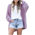 thumbnail image 1 of Cameland Lightweight Summer Fall Cardigan for Women Spring Open Front Long Batwing Sleeve Netted Crochet Cardigans Sweaters, 1 of 7