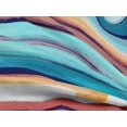 thumbnail image 5 of oneOone Rayon Teal Blue Fabric Abstracts Sewing Material Print Fabric By The Yard 56 Inch Wide, 5 of 5