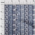 thumbnail image 2 of oneOone Polyester Spandex Blue Fabric Block Print Craft Projects Decor Fabric Printed By The Yard 56 Inch Wide, 2 of 4