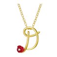 thumbnail image 1 of Jusqu'à 65% de Réduction sur les Colliers SMihono pour Femmes, Collier Lettre Rose avec Strass, Pendentif Rétro en Anglais, 1 of 2