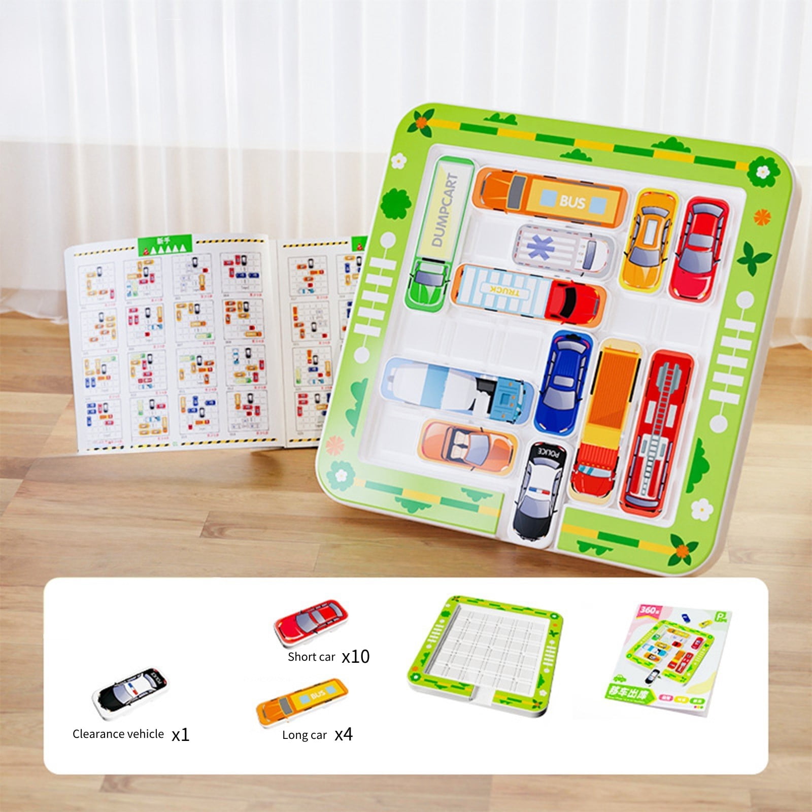 Puzzle Children's Moving Car Maze Game - Thinking Training Toy, Logical Problem Solving Activity for Kindergarten, STEM Educational Board Game with Multiple Challenges