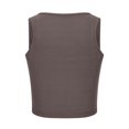 thumbnail image 5 of Timegard Tank Tops for Women Ribbed Square Neck Sleeveless Slim Comfy Cropped Tops Tee Summer Fashion, 5 of 5