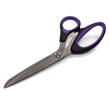 TITECH Dressmakers’ Shears - 22 cm (8½ in) (21.6 cm (8.5 in)), Titanium-Plated Blades, Soft-Grip Handles