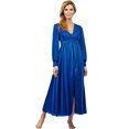 thumbnail image 1 of Velrose Lingerie Shadowline Long Lace Bodice Button Down Robe 71737/71737X, 1 of 4
