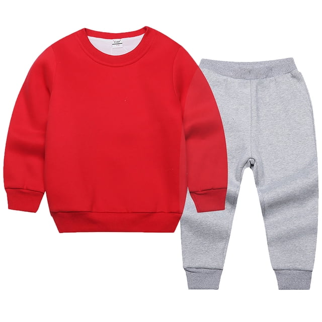Ensemble pour Garçons - Ensemble Actif Deux Pièces Chandail à Capuchon et Pantalon de Jogging pour Enfants