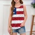 thumbnail image 4 of MKOSPLRT Débardeurs Rouge Blanc Bleu pour Fille Sans Manches Col Rond Débardeurs du 4 Juillet Mignons Débardeurs de la Fête de l'Indépendance Débardeurs d'Été avec Drapeau des É.-U. 5-14 Ans, 4 of 6