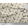 thumbnail image 2 of Soimoi polyester Crepe Fabric Curve Diamond,Leaves & Floral Artistic Printed Fabric 1 Yard 52 Inch Wide, 2 of 3
