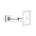 thumbnail image 2 of Makeup Mirror LED With Light HD Fill Light Folding Bathroom Wall-mounted Vanity Mirror Personal Makeup Mirrors 3 Times Magnification ,Widely Use, 2 of 3