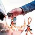 thumbnail image 2 of Kcodviy Motorcyclist Minifigure Hanging Chain Key Rings Bracelet Umbrella Rope Weaving Keychain Wallet Womens Personality Motorcycle Key Accessories, 2 of 9