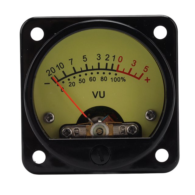 VU Panel Meter, AC DC 6-12V 55mA Level Amp Audio VU Meter For Home CQ 45W,CQ 45H