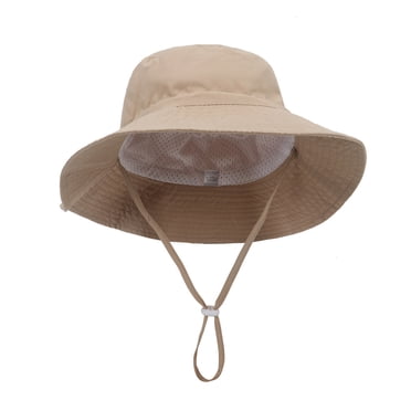 Zanarzt Chapeau de Soleil Garçon Tout-Petit Chapeau Seau Tout-Petit Casquette Unie Chapeau Garçon Chapeau de Soleil Bébé Chapeaux de Plage pour Enfants Grand Bord Jeu Extérieur pour Garçon et Fille Kaki, 6-24 Mois