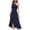 Navy, variant on Womens Cocktail Formal Dresses Summer Ruffle Hem Wedding Guest Evening Gowns Cross Halter High Low Party Dress Black, L