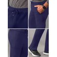 thumbnail image 4 of Adar Addition Scrubs for Men - Slim Leg Cargo Drawstring Scrub Pants - A6106 - Navy - 2X, 4 of 8