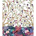 thumbnail image 1 of Soimoi Velvet Fabric Dry Tree,Leaves & Flower Panel Print Fabric by Yard 58 Inch Wide, 1 of 1
