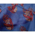 thumbnail image 4 of oneOone Silk Tabby Fabric Leaves & Floral Block Decor Fabric Printed BTY 42 Inch Wide, 4 of 6