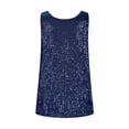 thumbnail image 4 of Plebaso Débardeurs à Paillettes à Col Ras du Cou pour Femmes, Hauts Sans Manches Scintillants, Débardeurs de Mode pour Fêtes, Tenue de Boîte de Nuit, 4 of 6