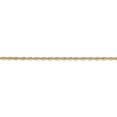 thumbnail image 3 of Diamond2Deal 14K Yellow Gold 1.5mm Extra Light Diamond-cut Rope Chain Necklace for Women 30", 3 of 6