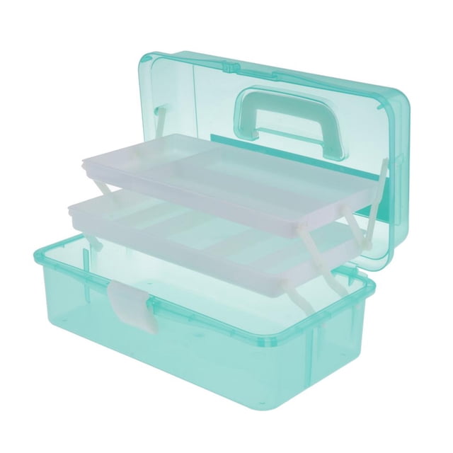jifeng Large Stackable Box - Portable - Dividers for Organizers Storage Container for Green