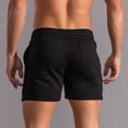 thumbnail image 4 of Yuzhih Men's Running Shorts Summer Cotton Drawstring Gym Shorts Big and Talls Basic Solid Color Sports Shorts, 4 of 5