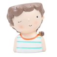 thumbnail image 4 of Abbracc Resin Cute Boy Planter Bonsai Pot Flowerpot Window Box Planter H H, 4 of 9