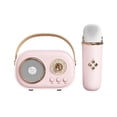 thumbnail image 1 of Chmadoxn Mini Karaoke Machine Karaoke Machine For Kids And Adults Cute Karaoke With Microphone Set Portable Bluetooth Speaker With Microphone Retro Handheld Style For Subwoofer sound system, 1 of 6
