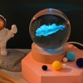 thumbnail image 3 of 3d Glowing Crystal Ball Night Light Ornament Creative Coloful Night Scene Lamp With Base For Home Decor Gift, 3 of 9