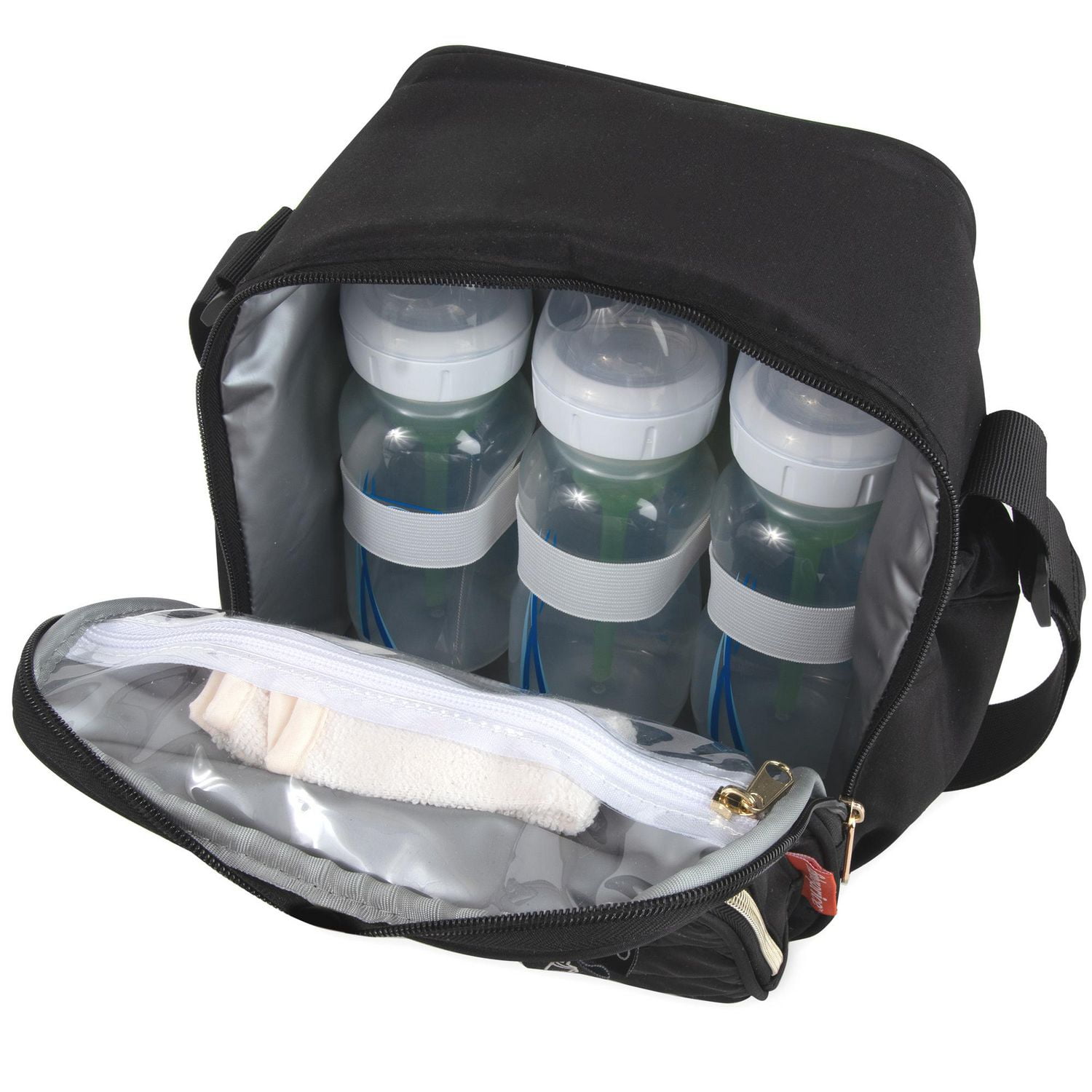 Sac fourre-tout isotherme pour biberons de Fisher-Price, noir