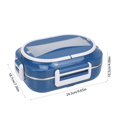 thumbnail image 3 of Wzzjkit Three Compartments Leakage Proof Heating Electrical Lunch Box Plug in Heat Preservation Two in One Lunch Box, 3 of 6