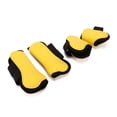 thumbnail image 2 of Bottes de Jambe de Cheval Réglables, Prévention des Chocs et des Blessures aux Jambes Coque en PU Dur Protection des Sabots de Cheval pour Équitation Absorption des Chocs Protection Jaune m, 2 of 8