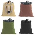thumbnail image 4 of Canvas Mushroom Foraging Bag Collapsible Camping Foraging Pouch for Hiking Camping, 4 of 8