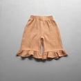 thumbnail image 2 of Cat Leggings 4t Girls Champagne Leggings Ruffled Girls' Double Breathable Capri Pants, 2 of 6