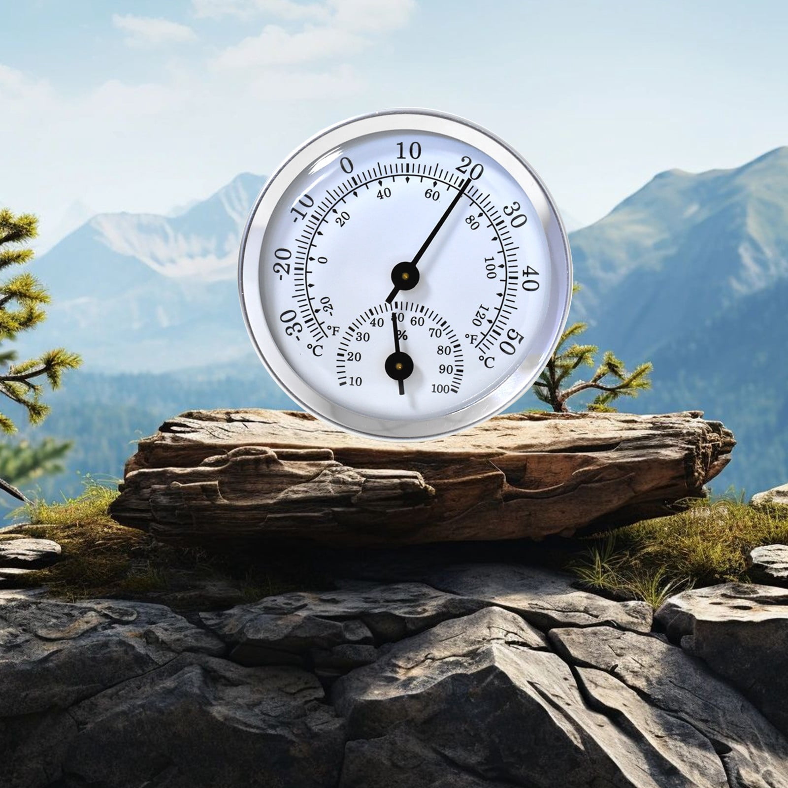 Dvkptbk Mini Compteur de Température et d'Humidité à Aiguille Camping et Randonnée Sports et Plein Air