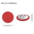 thumbnail image 2 of Unique Bargains 20pcs 44L Fabric Cloth Covered Button 28mm Round Metal Shank Sewing Buttons for Suits Dress Blouses, Red, 2 of 5