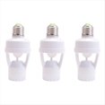 thumbnail image 1 of 3PCS AC 110-220V 360° Pir Induction Motion Sensor IR Infrared Human E27 Plug Socket Switch Base Led Bulb Lamp Holder,3 * Infrared motion sensor holder,White, 1 of 10