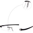 thumbnail image 3 of DROGO Silicone Eyeglass Nose Pads, Clear Rectangle Replacement Nose Pieces, Anti-Slip Plug-in Nose Pads, 3 of 5
