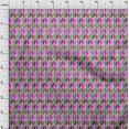 thumbnail image 4 of oneOone Rayon Pink Fabric Geometric Sewing Craft Projects Fabric Prints By Yard 56 Inch Wide, 4 of 4