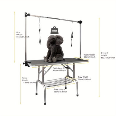 Professional Dog Pet Grooming Table, Foldable Heavy Duty Dog Grooming Table With