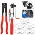 thumbnail image 1 of 12 Pcs Pinces à Bottes CV Kit, Outil de Bandage de Voiture avec 10 Pinces à Bottes CV & 2 Pinces à Embouts, Accessoires de Réparation pour ATV UTV Axle Bottes, 1 of 8