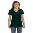 thumbnail image 1 of Hanes T-Shirt Col en V pour Femmes Nano-T, Style S04V, 1 of 1
