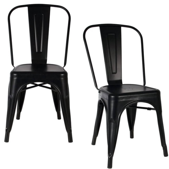 Plata Décor Import Inc - Roch Armless in Black Set of 2 Chairs