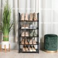 thumbnail image 3 of 5/8 Tiers Shoe Rack Storage  Metal Tubes Shoe Shelf Organizer  Multifunctional Shoe Stand  Easy Assembled Shoes Holder, 3 of 11