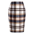 thumbnail image 1 of 2025 Pencil Plaid Skirts for Skirt Plus Size Women Fall Winter High Rip Skirt Waisted Bodycon Knee Length Tulle Table Skirt Wool Midi Skirt with Flowy Skirt, 1 of 3