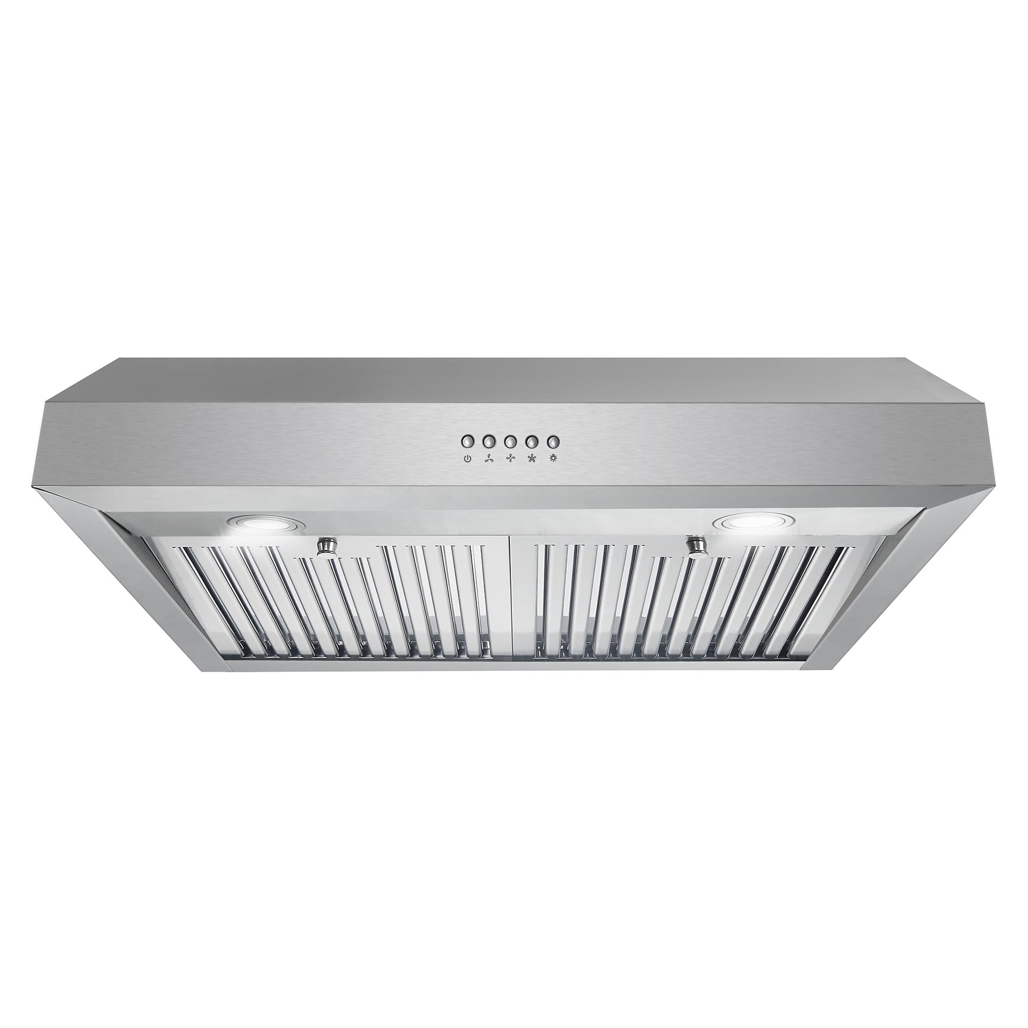 Pemberly Row 30" 380 CFM Ducted Under Cabinet Range Stainless Steel Kitchen Hood