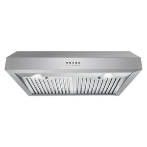 Pemberly Row 30" 380 CFM Ducted Under Cabinet Range Stainless Steel Kitchen Hood