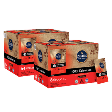 Zavida 100% Colombian Coffee 56.7g (2 oz) 128 count