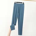 thumbnail image 2 of Yuyuzo Pantalon de Pyjama pour Femmes Grande Taille pour Femmes Été Décontracté Confortable Bas de Sommeil Taille Élastique Pantalon de Pyjama, 2 of 7