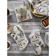 thumbnail image 3 of 6 Pack Kitchen Line Set 2 Oven Mitts 2 Pot Holder 2 Washclothing gift Set, 3 of 7