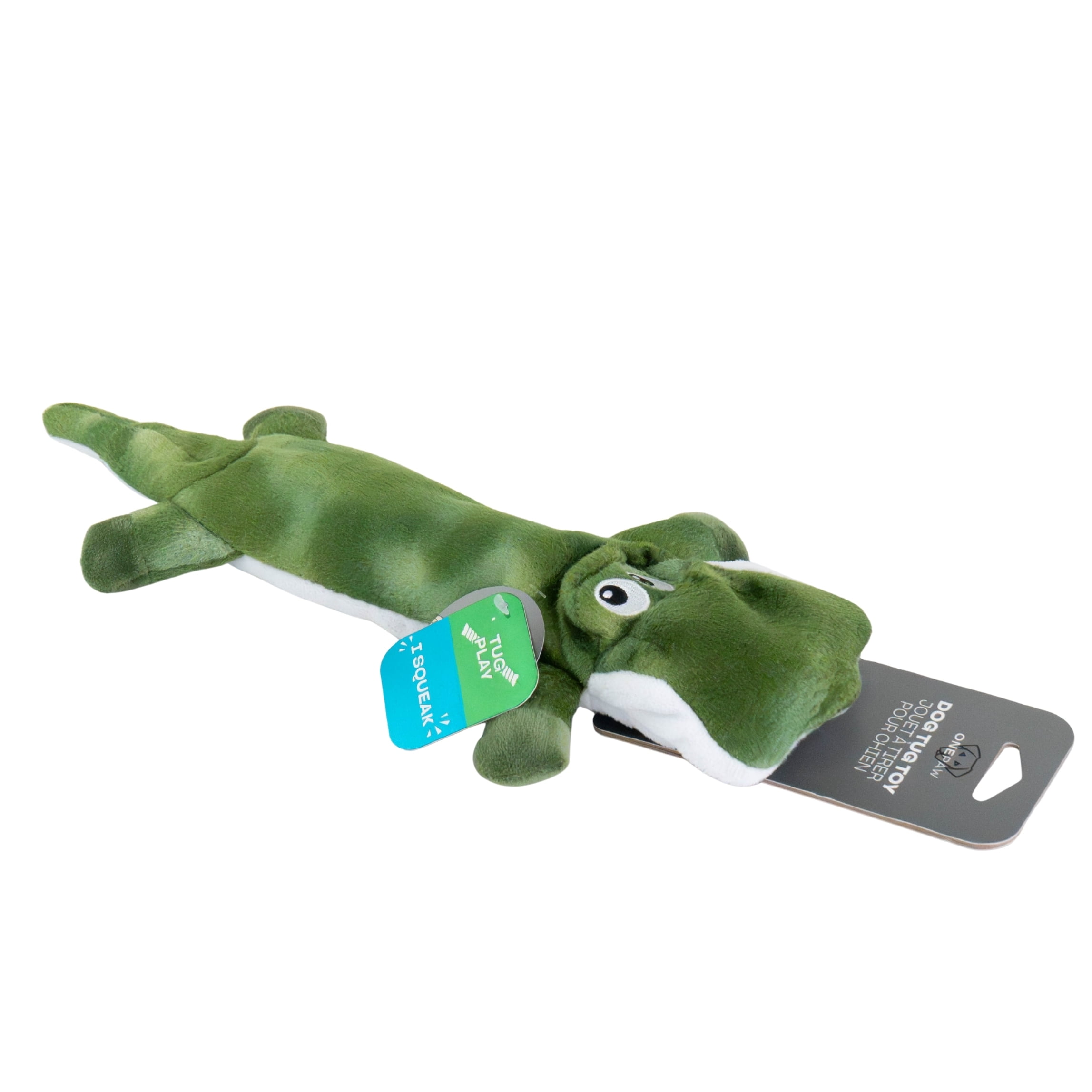 One Paw, Jouet pour Chien en Peluche Alligator et Corde