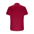 thumbnail image 4 of Pisexur T Shirts for Man , Hommes Décontracté Mode Manches Courtes Uni Chandail Col Rabattu Blouse Débardeur Sport Vin, 3TG Chemises de Golf Hommes et Chemises Hommes, 4 of 7
